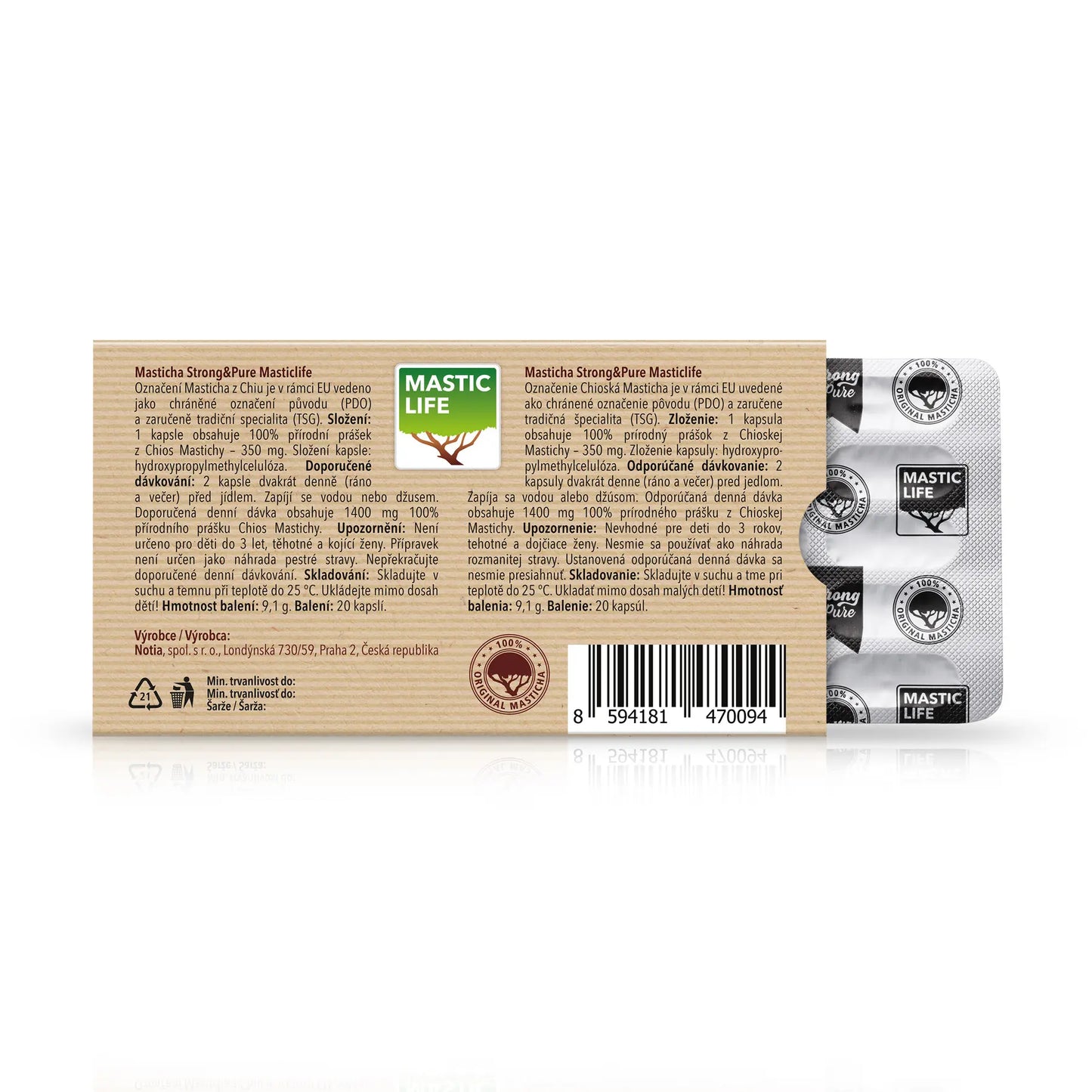 Mastix Strong&Pure Mini-Packung (20 Kapseln) Masticlife