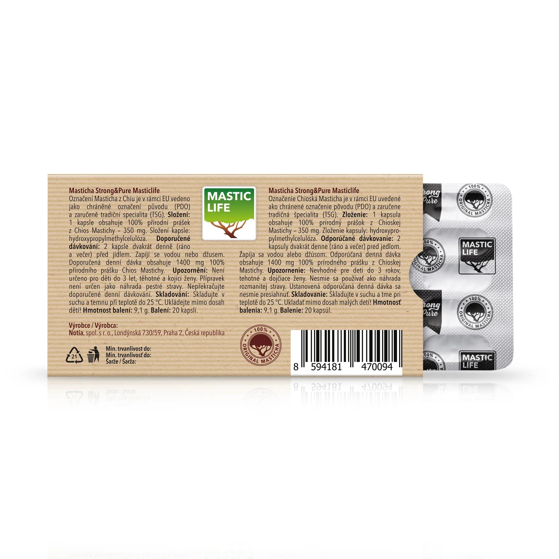 Mastix Strong&Pure Mini-Packung (20 Kapseln) Masticlife