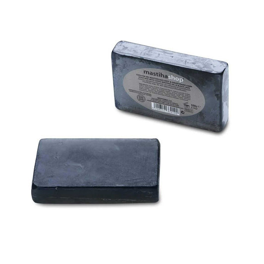 Seife mit Mastixöl und schwarzer Lava 100 g