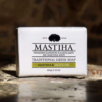 Traditionelle griechische Seife mit Mastix und Olivenöl